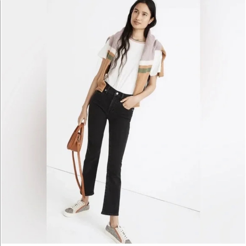Madewell Demi cali boot black jeans NWT